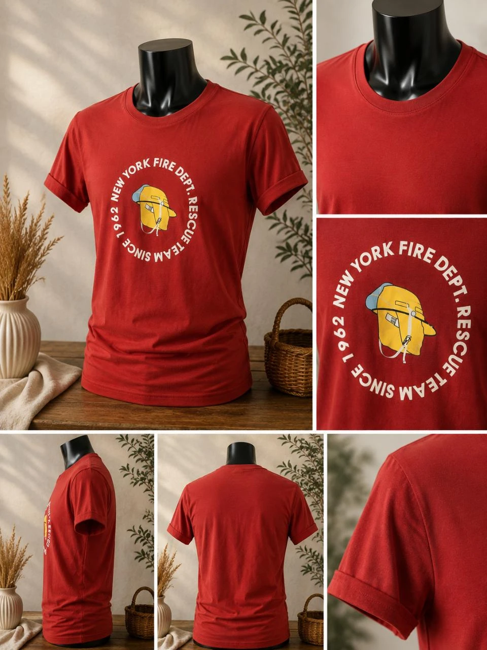 T-shirt couleur rouge homme taille M marque RG512 sevedylan